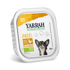 Yarrah bio paté kip & zeewier hondenvoer 12 x 150gr