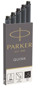Parker Quink inktpatronen zwart, doos met 5 stuks 5 stuk(s)