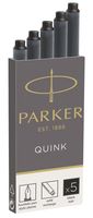 Parker Quink inktpatronen zwart, doos met 5 stuks 5 stuk(s) - thumbnail