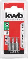 KWB Industrial Steel Bits, 25mm, Torx T15 bit 3 stuks - thumbnail