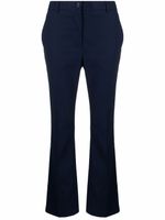 Boutique Moschino pantalon évasé à taille haute - Bleu