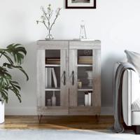 Dressoir 69,5x34x90 cm bewerkt hout grijs sonoma eikenkleurig - thumbnail