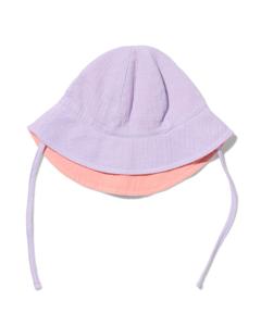 HEMA Baby Zonnehoed Mousseline Lila (lila)