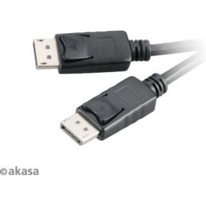 Akasa AK-CBDP01-20BK DisplayPort kabel 2 m Zwart