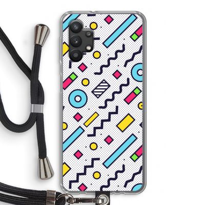 8-bit N°8: Samsung Galaxy A32 5G Transparant Hoesje met koord