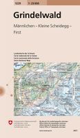 Wandelkaart - Topografische kaart 1229 Grindelwald | Swisstopo