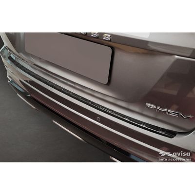 Zwart RVS Bumper beschermer passend voor Mitsubishi Eclipse Cross PHEV Facelift 2021- AV245106