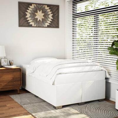 Bedframe kunstleer wit 120x200 cm