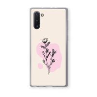 Roses are red: Samsung Galaxy Note 10 Transparant Hoesje