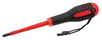 Bahco Schroevendraaier ERGO™ | met Kevlar-koord | VDE | driecomponentengreep | zeskantkling | Phillips | PH4 x 200 mm - TAH - TAHBE-8640S
