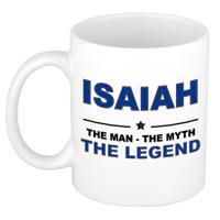 Isaiah cadeau mok - man myth legend - naam koffiemok - 300 ml - collega - vaderdag