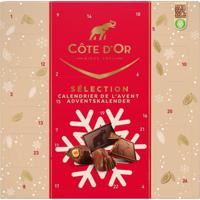 Côte d&apos;Or chocolade adventskalender, doos van 235 g