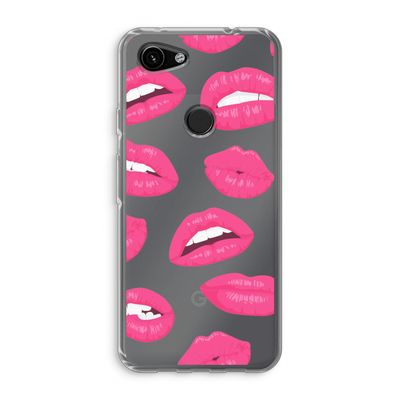 Bite my lip: Google Pixel 3a Transparant Hoesje