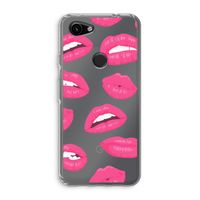 Bite my lip: Google Pixel 3a Transparant Hoesje