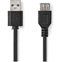 Nedis USB-Kabel 2.0 USB-A Male USB-A Female 0.2 m