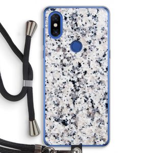Gespikkelde marmer: Xiaomi Mi Mix 3 Transparant Hoesje met koord