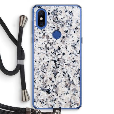 Gespikkelde marmer: Xiaomi Mi Mix 3 Transparant Hoesje met koord