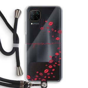 Kusjes: Huawei P40 Lite Transparant Hoesje met koord