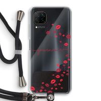 Kusjes: Huawei P40 Lite Transparant Hoesje met koord