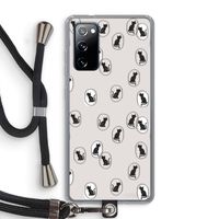 Miauw: Samsung Galaxy S20 FE / S20 FE 5G Transparant Hoesje met koord