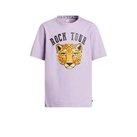 WE Fashion oversized T-shirt met print lila WE Fashion oversized T-shirt met print lila