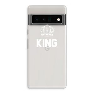 King zwart: Google Pixel 6 Pro Transparant Hoesje