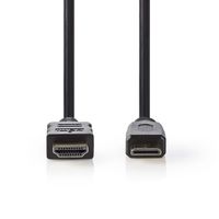 High Speed HDMI-kabel met Ethernet | HDMI-connector - HDMI-mini-connector | 3,0 m | Zwart - thumbnail