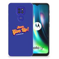 Motorola Moto G9 Play | E7 Plus | Siliconen hoesje | met naam Never Give Up Motorola Moto G9 Play | E7 Plus | Siliconen hoesje | met naam Never Give Up