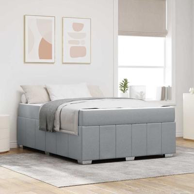 Bedframe Lichtgrijs 160 x 200 cm Stof