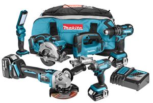 Makita DLX6058T Comboset 18v Li-ion met 3x 5.0Ah accu's