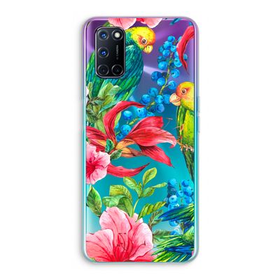 Papegaaien: Oppo A92 Transparant Hoesje