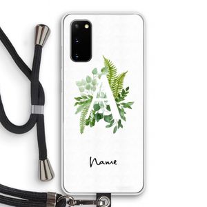 Green Brush: Samsung Galaxy S20 Transparant Hoesje met koord