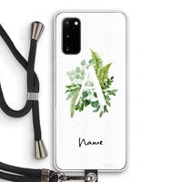 Green Brush: Samsung Galaxy S20 Transparant Hoesje met koord