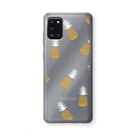 Ananasjes: Samsung Galaxy A31 Transparant Hoesje