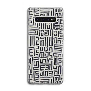 Moroccan Print: Samsung Galaxy S10 4G Transparant Hoesje