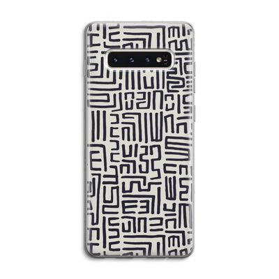 Moroccan Print: Samsung Galaxy S10 4G Transparant Hoesje