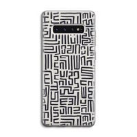 Moroccan Print: Samsung Galaxy S10 4G Transparant Hoesje