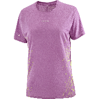 Salomon Sense Aero SS Tee gfx dames - ROZE - Dames