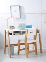Juniorbureau ARCHITECT wit/licht hout