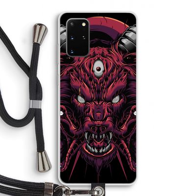 Hell Hound and Serpents: Samsung Galaxy S20 Plus Transparant Hoesje met koord