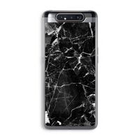 Zwart Marmer 2: Samsung Galaxy A80 Transparant Hoesje Zwart Marmer 2: Samsung Galaxy A80 Transparant Hoesje