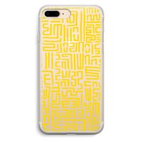 Majorelle Blue Print: iPhone 7 Plus Transparant Hoesje