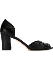 Sarah Chofakian peep toe pumps - Noir