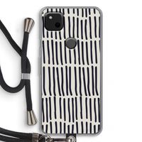 Moroccan stripes: Pixel 4a Transparant Hoesje met koord