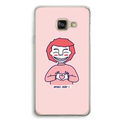 Hartje: Samsung A3 (2017) Transparant Hoesje
