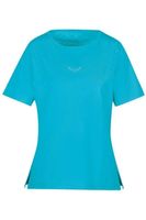 TRIGEMA Comfort Fit Dames T-shirt azuurblauw, Effen
