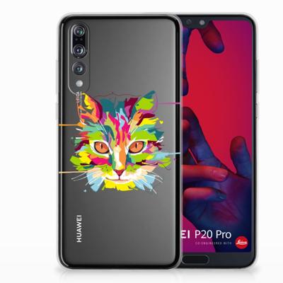 Huawei P20 Pro Telefoonhoesje met Naam Cat Color Huawei P20 Pro Telefoonhoesje met Naam Cat Color