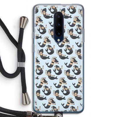 Zeemeermin: OnePlus 7 Pro Transparant Hoesje met koord