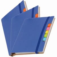 Schoolschrift / notitieboekje - Pakket van 3x stuks - A6 formaat - 70 gelinieerde pagina's - blauw -