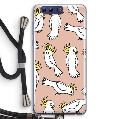 Papegaai: Honor 9 Transparant Hoesje met koord